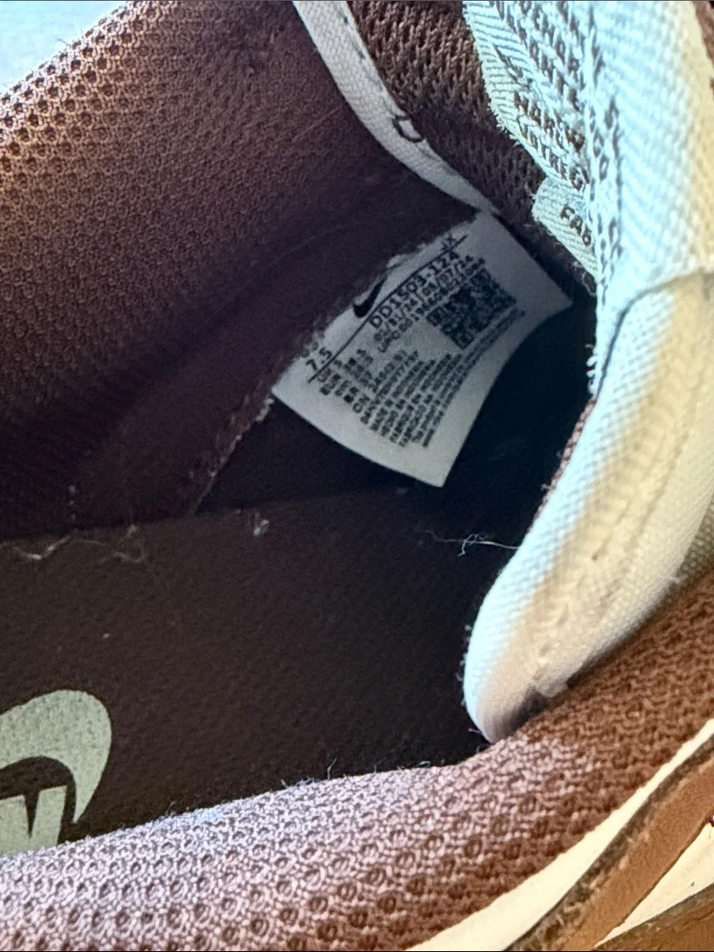 Nike Brown and White Dunks
